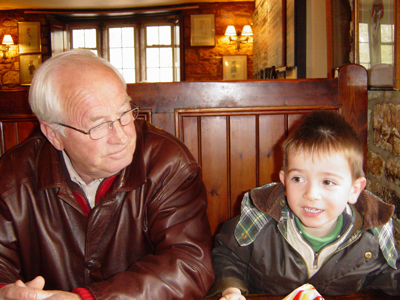 Ander & Grandad - April 2006
