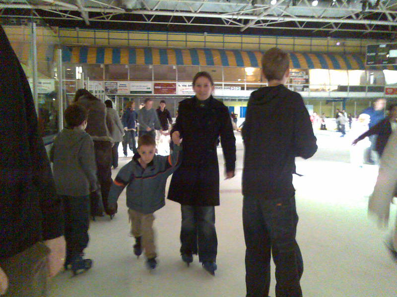 Xavier & Mum at Ice Rink - December 2006