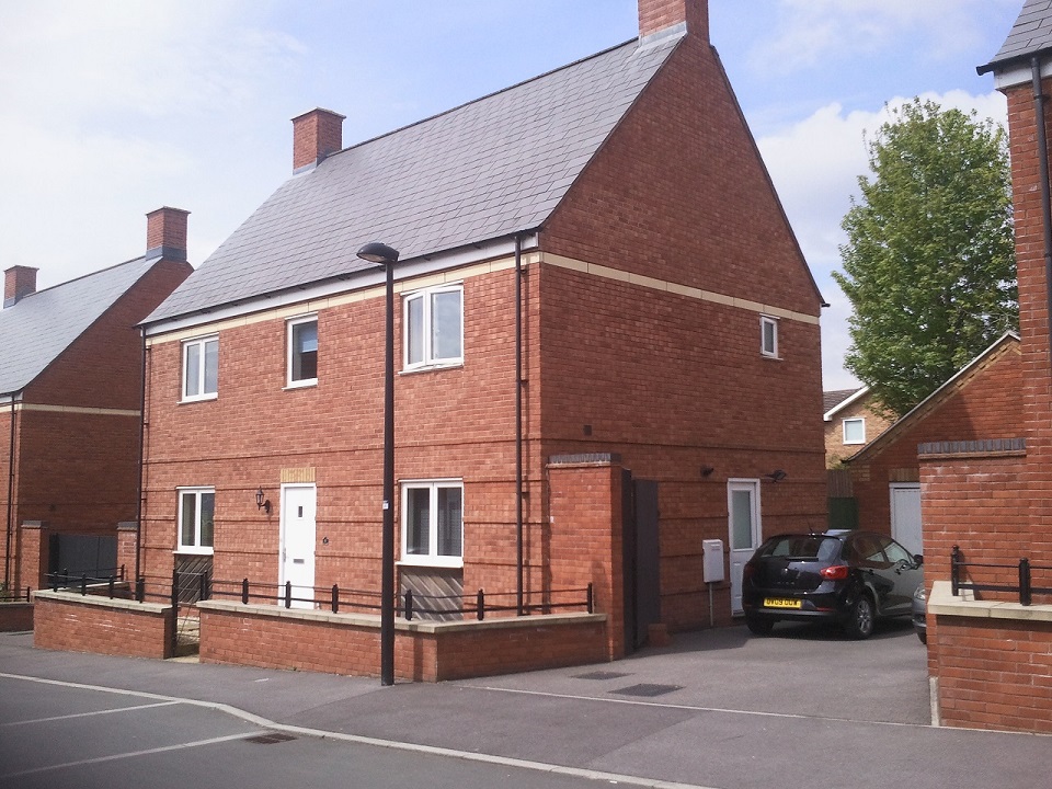 New house front, July 2013