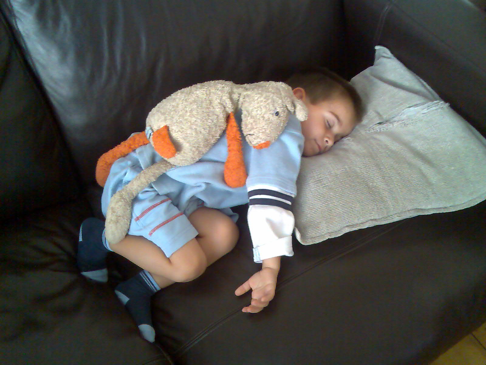 Ander & Panchito asleep - September 2006