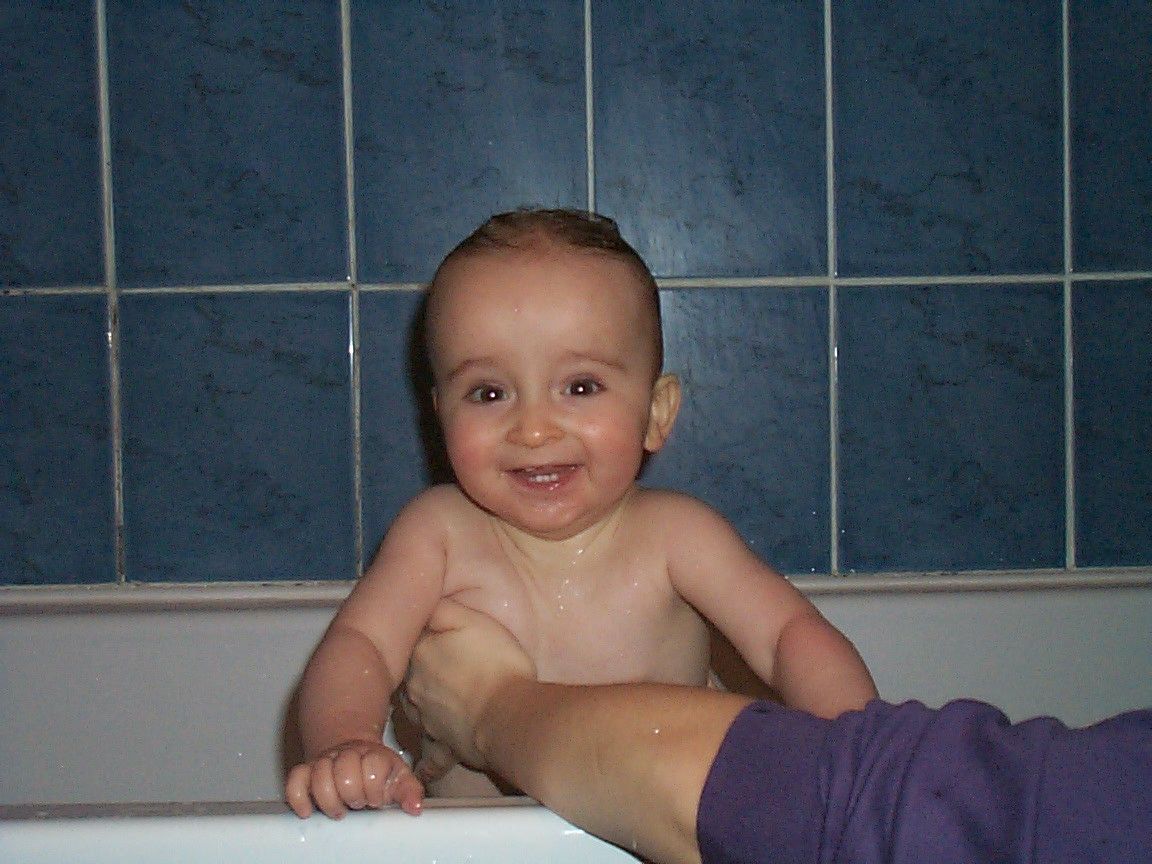 Xavier in bath 2001