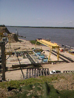 Water inlet on Parana river